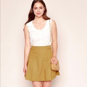 🔥 Price Firm🔥Cute Pleated Beige Skirt